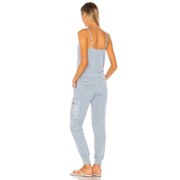 REVOLVE Young Fabulous and Broken Kaia Jumpsuit in Blue Stone Potassium Wash - Picture 2 of 8